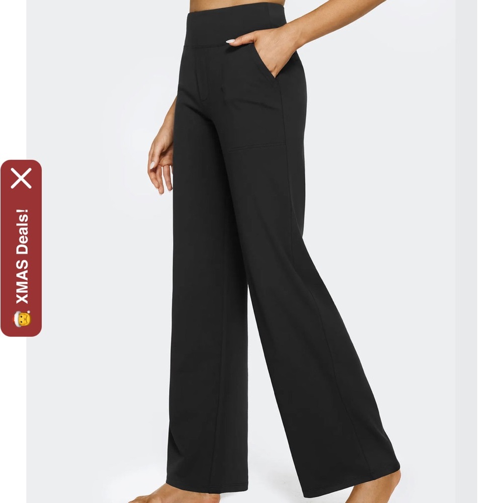 Women's G4free Black Wide-Leg Pants - Picture 4 of 4
